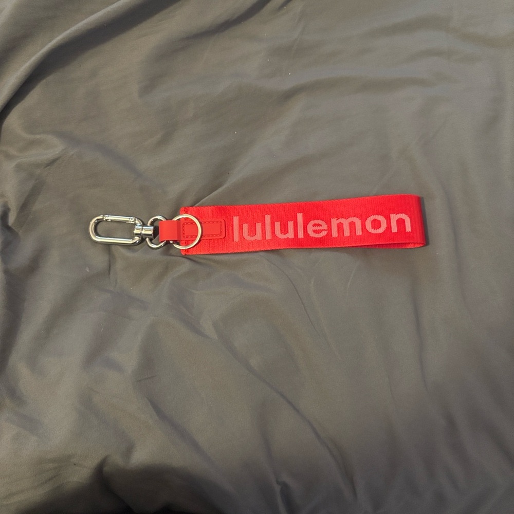 Lululemon Athletica Pinnacle Membership Red Keychain